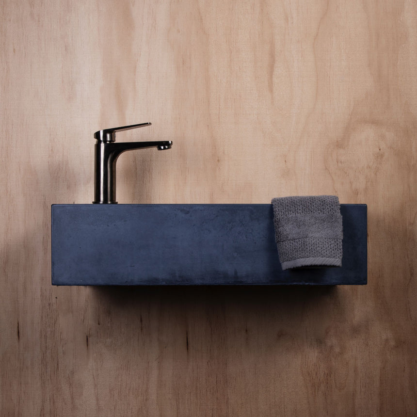 Consculpt Wakatipu Wall Mounted Concrete Basin Navy